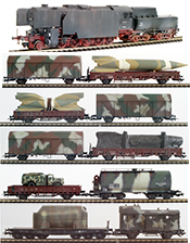 German WWII Wehrmacht V2 Transport Set in Three Tone Camo Livery